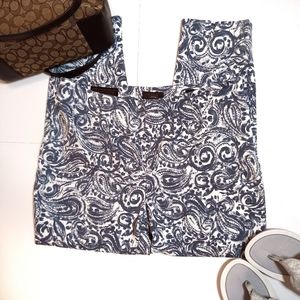 Peserico Paisley Italian Made Pants Size 46